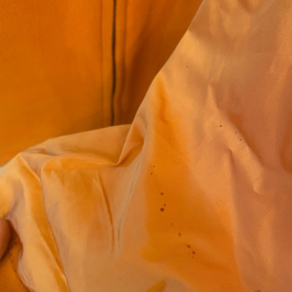 SOLD  Orange Zegna Sport Fleece Zip Sweater - Picture 6 of 10